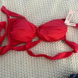 VS red bathing suit top
